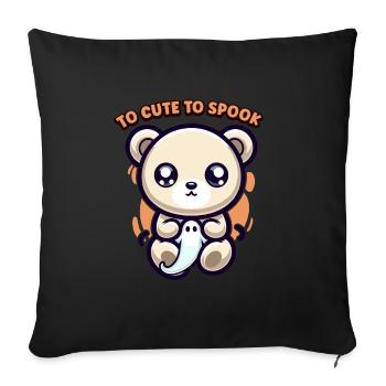 Paranormal Investigator Ghost Halloween Evp Haunte - Sofa pillowcase 17,3'' x 17,3'' (45 x 45 cm) - black - Front