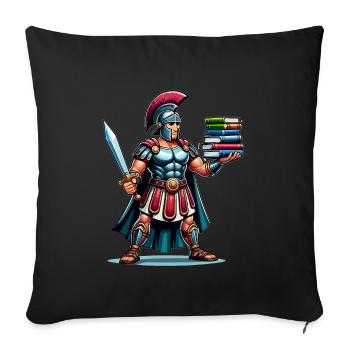 Jules César Histoire romaine Empire romain - Housse de coussin décorative 45 x 45 cm - noir - Devant
