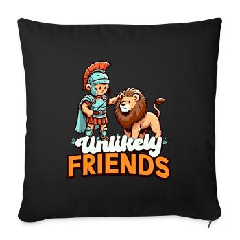 Jules César Histoire romaine Empire romain - Housse de coussin décorative 45 x 45 cm - noir - Devant