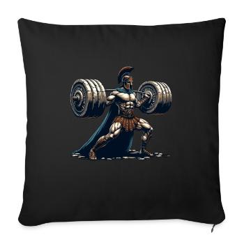 Jules César Histoire romaine Empire romain - Housse de coussin décorative 45 x 45 cm - noir - Devant