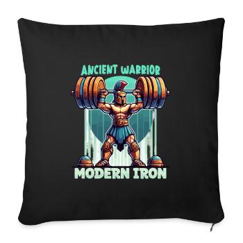 Jules César Histoire romaine Empire romain - Housse de coussin décorative 45 x 45 cm - noir - Devant