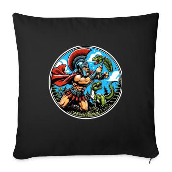 Jules César Histoire romaine Empire romain - Housse de coussin décorative 45 x 45 cm - noir - Devant