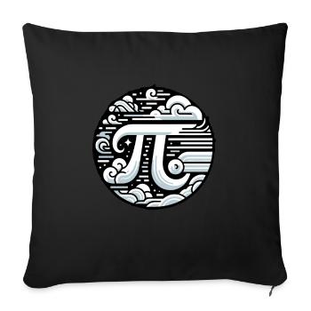 Funny Pi Day 2024 3.14 Pi Symbole numérique Mathématiques - Housse de coussin décorative 45 x 45 cm - noir - Devant