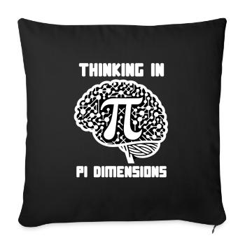 Funny Pi Day 2024 3.14 Pi Symbole numérique Mathématiques - Housse de coussin décorative 45 x 45 cm - noir - Devant