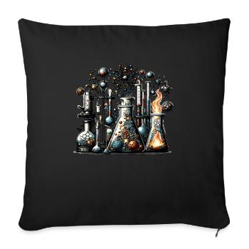 Chimie organique, Étudiants en chimie, Chimie - Housse de coussin décorative 45 x 45 cm - noir - Devant