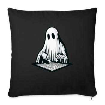 Puzzle Lover Jigzaw Puzzle Board Game Puzzler - Sofa pillowcase 17,3'' x 17,3'' (45 x 45 cm) - black - Front