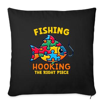 Puzzle Lover Jigzaw Puzzle Jeu de société Puzzler - Housse de coussin décorative 45 x 45 cm - noir - Devant