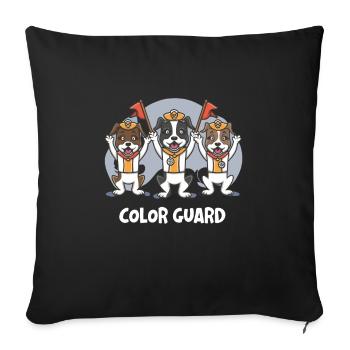 Winter Guard Instructor Colorguard Captain Gift - Sofakissenbezug 45 x 45 cm - Schwarz - Vorne