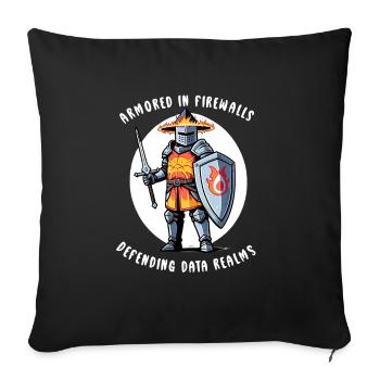 Ethical Hacking Analyst Ethical Cyber Security - Sofa pillowcase 17,3'' x 17,3'' (45 x 45 cm) - black - Front