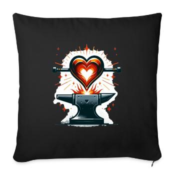 Blacksmith Metalworker Bladesmith Metal - Sofa pillowcase 17,3'' x 17,3'' (45 x 45 cm) - black - Front