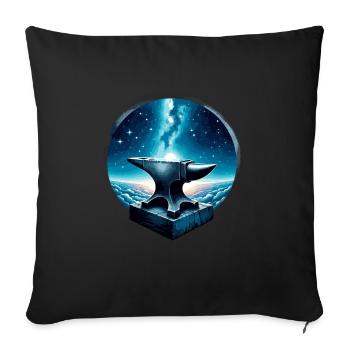 Blacksmith Metalworker Bladesmith Metal - Sofa pillowcase 17,3'' x 17,3'' (45 x 45 cm) - black - Front