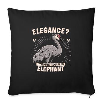 Sandhill Crane Lovers Bird Watching - Sofa pillowcase 17,3'' x 17,3'' (45 x 45 cm) - black - Front