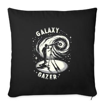 Astrophotography Astronomy Space Camera - Sofa pillowcase 17,3'' x 17,3'' (45 x 45 cm) - black - Front
