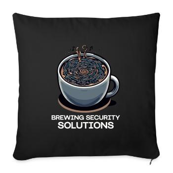 Ethical Hacking Analyst Ethical Cyber Security - Sofa pillowcase 17,3'' x 17,3'' (45 x 45 cm) - black - Front