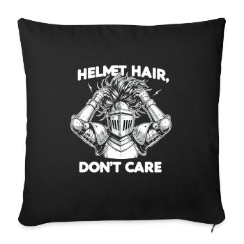 Chevalier Chevalier Armure Renaissance Médiévale - Housse de coussin décorative 45 x 45 cm - noir - Devant