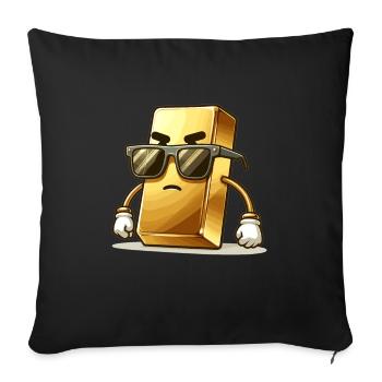 Gold Trader Forex Trader XAUUSD Trader - Sofakissenbezug 45 x 45 cm - Schwarz - Vorne
