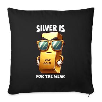 Trader d’or Forex Trader XAUUSD Trader - Housse de coussin décorative 45 x 45 cm - noir - Devant