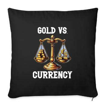 Gold Trader Forex Trader XAUUSD Trader - Sofakissenbezug 45 x 45 cm - Schwarz - Vorne
