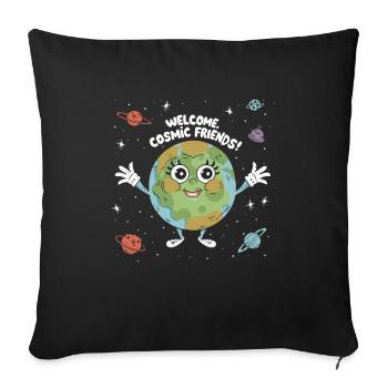 T-shirt avec Rejoignez Cosmic Friends: Out-of-t - Housse de coussin décorative 45 x 45 cm - noir - Devant