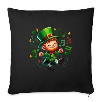 Irish Dancing Ireland Outfit Irish Music - Sofa pillowcase 17,3'' x 17,3'' (45 x 45 cm) - black - Front