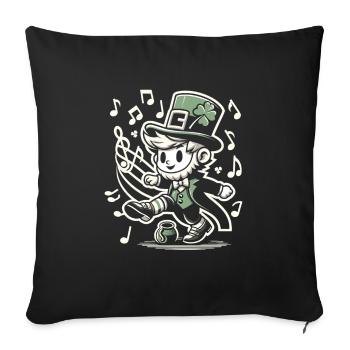 Irish Dancing Ireland Outfit Irish Music - Sofa pillowcase 17,3'' x 17,3'' (45 x 45 cm) - black - Front