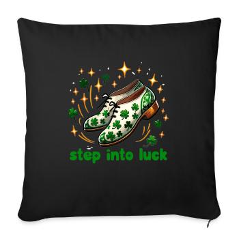 Danse irlandaise Irlande tenue musique irlandaise - Housse de coussin décorative 45 x 45 cm - noir - Devant