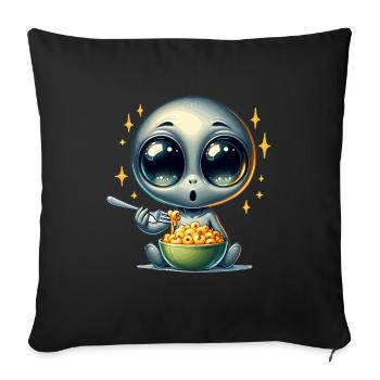Zone extraterrestre extraterrestre 51 Ufo Space Geek - Housse de coussin décorative 45 x 45 cm - noir - Devant