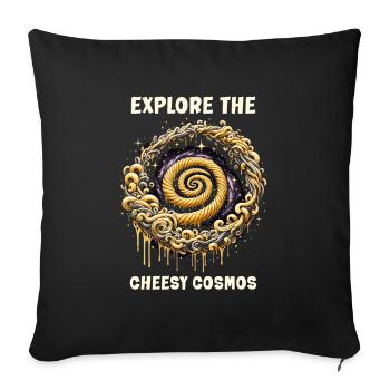 Zone extraterrestre extraterrestre 51 Ufo Space Geek - Housse de coussin décorative 45 x 45 cm - noir - Devant