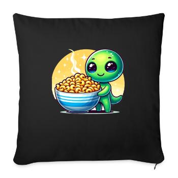 Zone extraterrestre extraterrestre 51 Ufo Space Geek - Housse de coussin décorative 45 x 45 cm - noir - Devant