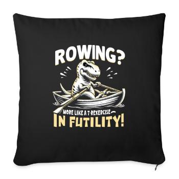 Boating Dad Boat Captain Pontoon Sailor Cruising - Sofakissenbezug 45 x 45 cm - Schwarz - Vorne