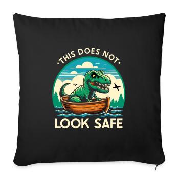 Boating Dad Boat Captain Pontoon Sailor Cruising - Sofa pillowcase 17,3'' x 17,3'' (45 x 45 cm) - black - Front