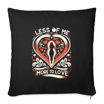 Gastric sleeve, gastric sleeve, gastrectomy, gastrectomy - Sofa pillowcase 17,3'' x 17,3'' (45 x 45 cm) - black - Front