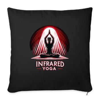 Red Light Therapy Low-level Laser Therapy for - Sofa pillowcase 17,3'' x 17,3'' (45 x 45 cm) - black - Front