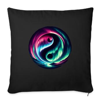 Aurora Aurora Tracker Alaska Wilderness - Sofa pillowcase 17,3'' x 17,3'' (45 x 45 cm) - black - Front