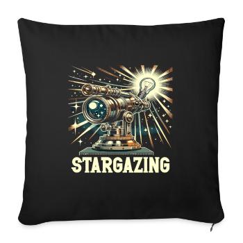 Astrophotography Astronomy Space Camera - Sofa pillowcase 17,3'' x 17,3'' (45 x 45 cm) - black - Front