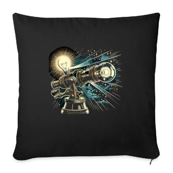 Astrophotography Astronomy Space Camera - Sofa pillowcase 17,3'' x 17,3'' (45 x 45 cm) - black - Front