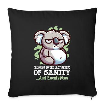 Pregnancy Announcement "Maternity Expectant - Sofa pillowcase 17,3'' x 17,3'' (45 x 45 cm) - black - Front