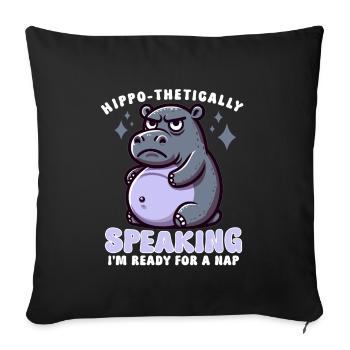 Pregnancy Announcement "Maternity Expectant - Sofa pillowcase 17,3'' x 17,3'' (45 x 45 cm) - black - Front