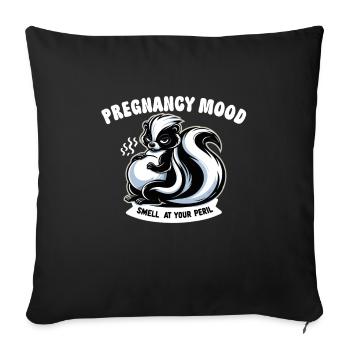 Pregnancy Announcement "Maternity Expectant - Sofa pillowcase 17,3'' x 17,3'' (45 x 45 cm) - black - Front