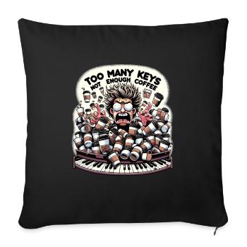 Broadway Musical Musical Theater Singer - Sofa pillowcase 17,3'' x 17,3'' (45 x 45 cm) - black - Front