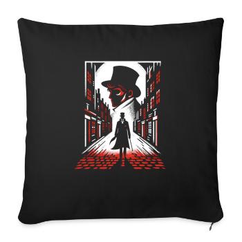 Horror Movie Marathon Survivor Scary Movies True - Sofa pillowcase 17,3'' x 17,3'' (45 x 45 cm) - black - Front