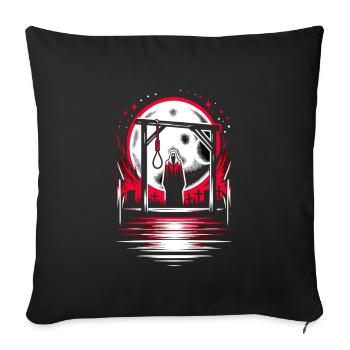 Cowboy Barn Bull Rider Rodeo Country Western - Sofa pillowcase 17,3'' x 17,3'' (45 x 45 cm) - black - Front