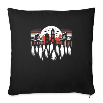 Cowboy Barn Bull Rider Rodeo Country Western - Sofa pillowcase 17,3'' x 17,3'' (45 x 45 cm) - black - Front
