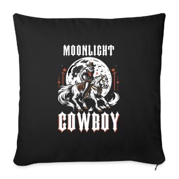 Cowboy Barn Bull Rider Rodeo Country Western - Sofa pillowcase 17,3'' x 17,3'' (45 x 45 cm) - black - Front