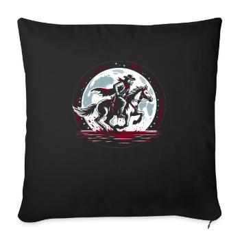 Cowboy Barn Bull Rider Rodeo Country Western - Sofa pillowcase 17,3'' x 17,3'' (45 x 45 cm) - black - Front