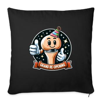 Hip Replacement Surgery Hip Surgery Post-op - Sofa pillowcase 17,3'' x 17,3'' (45 x 45 cm) - black - Front