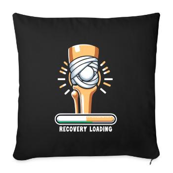 Hip Replacement Surgery Hip Surgery Post-op - Sofa pillowcase 17,3'' x 17,3'' (45 x 45 cm) - black - Front
