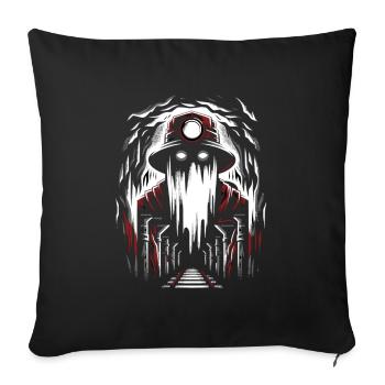 Cowboy Barn Bull Rider Rodeo Country Western - Sofa pillowcase 17,3'' x 17,3'' (45 x 45 cm) - black - Front