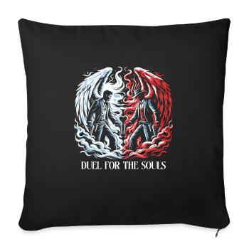 Cowboy Barn Bull Rider Rodeo Country Western - Sofa pillowcase 17,3'' x 17,3'' (45 x 45 cm) - black - Front