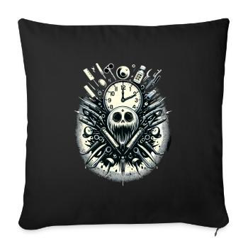 Psychological Horror psychiatric suspense - Sofa pillowcase 17,3'' x 17,3'' (45 x 45 cm) - black - Front